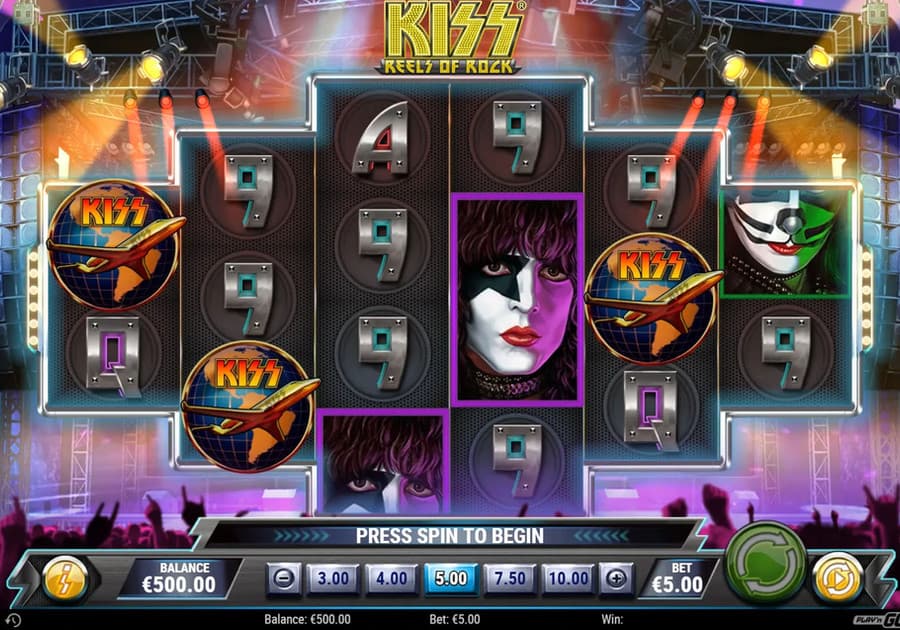 Official Kiss Reels of Rock game cover artwork